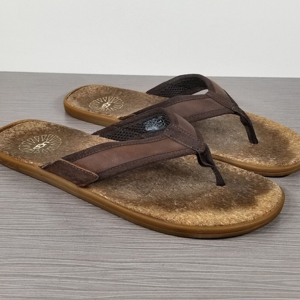 UGG Seaside Flip Flop, Chestnut, Mens Size 11 M / 44.5